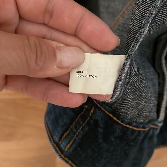 Gap dark blue denim jean jacket, slightly cropped length, size S - Picture 3 of 6